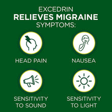 Load image into Gallery viewer, Excedrin Migraine Pain Reliever Caplets 24 ea (Pack of 2) with Reusable Gel Beads Eye Mask Hot and Cold Therapy